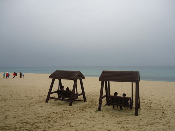 경포대 해변.