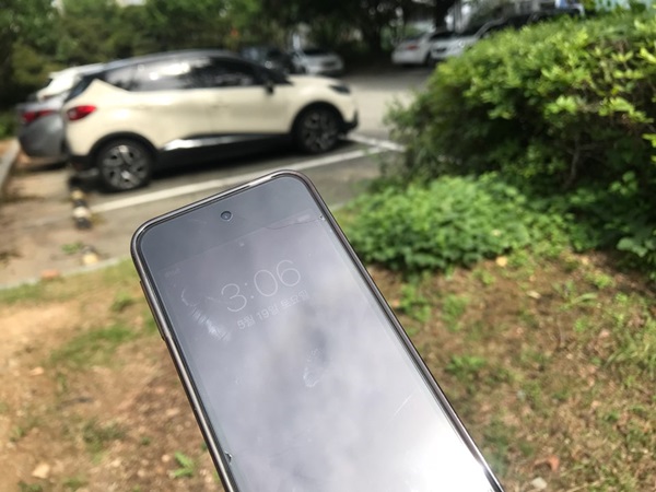 주말에 한국전력공사 주차장을 찾아봤다.