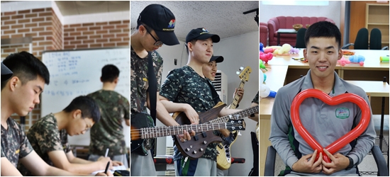 1인 1취미, 1자격증 1친구를 목표로 하는 30사단의 우리는 튜터.(사진 제공=30사단)