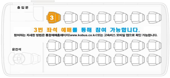 국민안전 승무원 좌석배치도