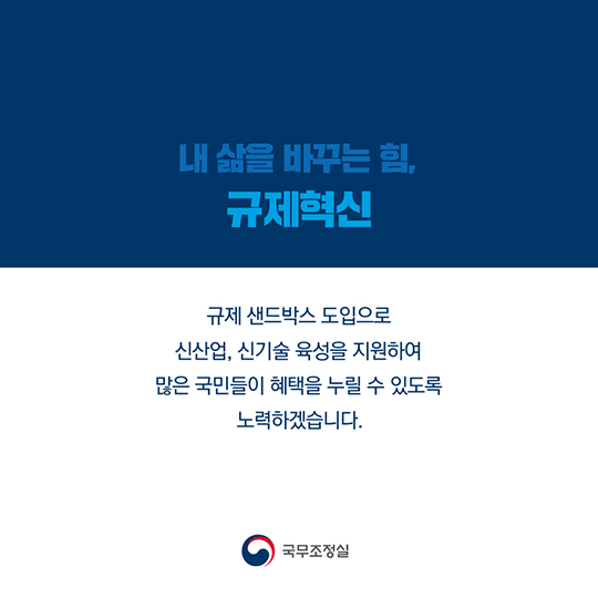내 삶을 바꾸는 힘, 규제혁신···‘규제 샌드박스’