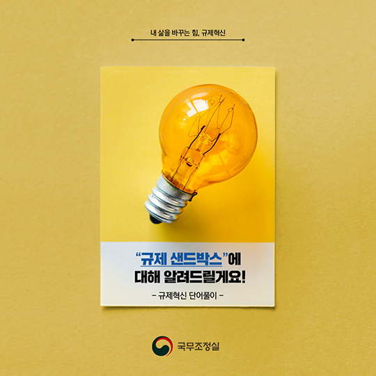내 삶을 바꾸는 힘, 규제혁신···‘규제 샌드박스’