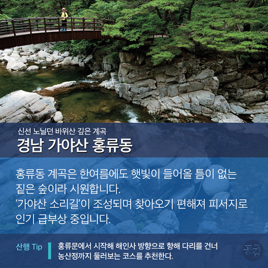 월간 <산> 기자들이 선정한 ‘국가대표 계곡 5선’