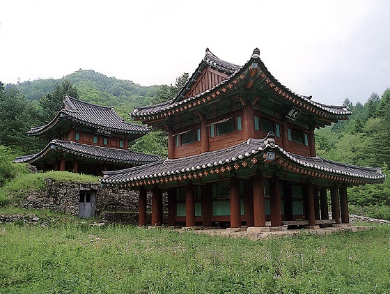 오대산 사고지의 모습.