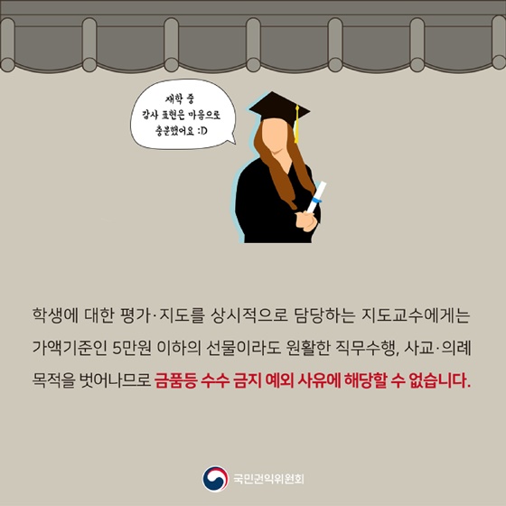 추석 청탁금지법 Q&A를 부탁해