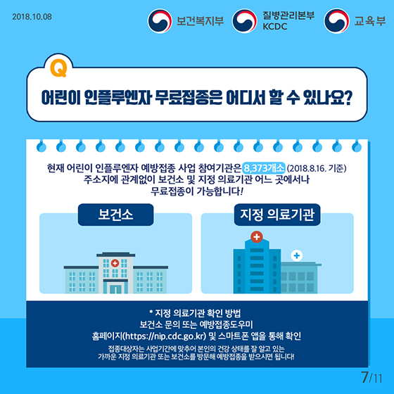 올해 만 12세까지 독감 무료 접종 확대