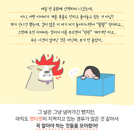 반려동물 키울 때 주의사항은?