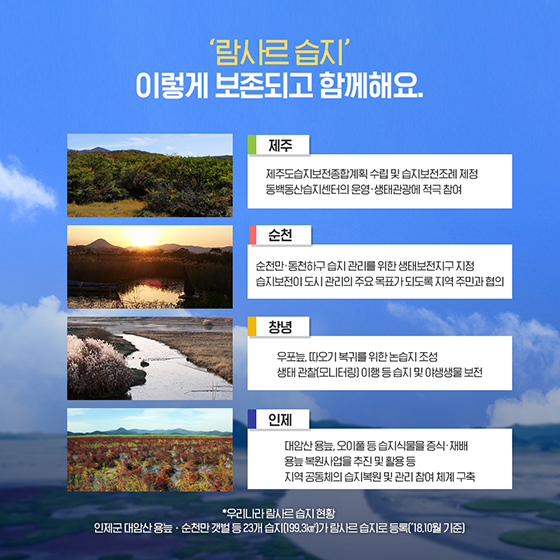 나의 람사르습지 답사기