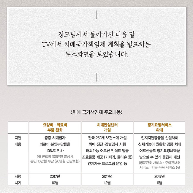 치매부담 없는 행복한 나라 ‘치매국가책임제’