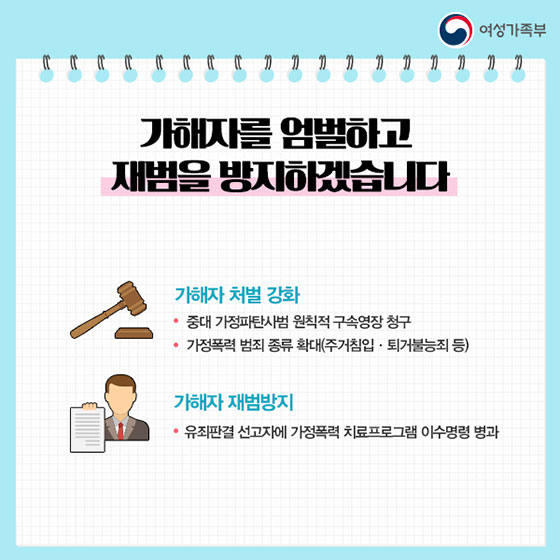 가정폭력 방지 대책 발표