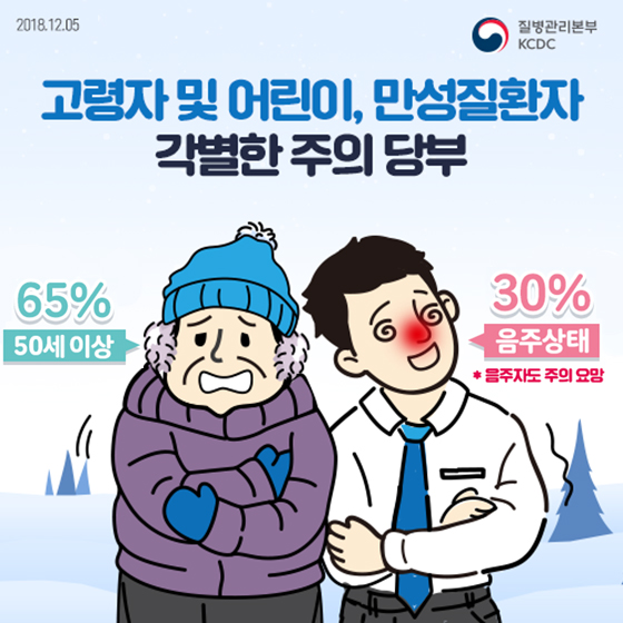 한랭질환을 조심해!