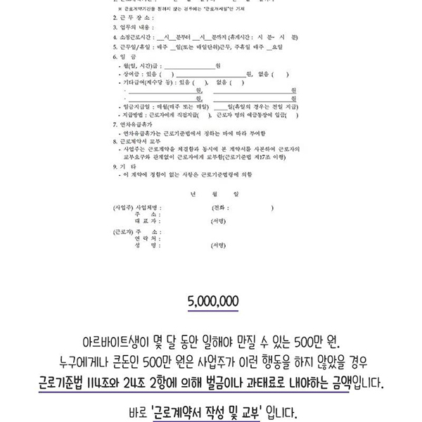 알바생이라면 꼭 기억해야 할 세 가지