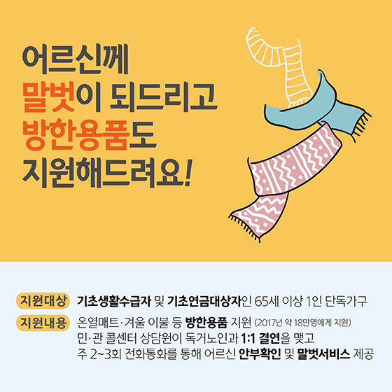 동절기 독거노인 보호대책