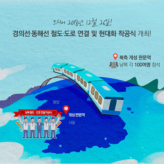 남북의 혈맥을 잇고 평화를 향해 달리다!
