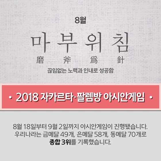 2018년 이슈로 살펴본 사자성어