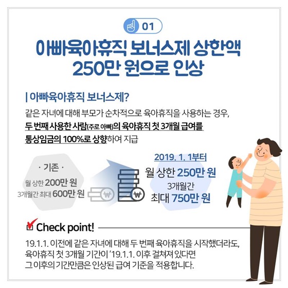 새해 달라지는 출산육아기 근로자·사업주 지원 정책