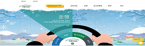 ‘자동차365’ 홈페이지(www.car365.go.kr) 메인 모습.