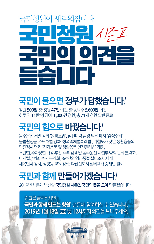 ì²­ì™€ëŒ€ êµ­ë¯¼ ì²­ì› ì‹œì¦Œ2 êµ­ë¯¼ì˜ ì˜ê²¬ì„ ë