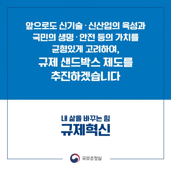 규제 샌드박스가 본격 시행됩니다