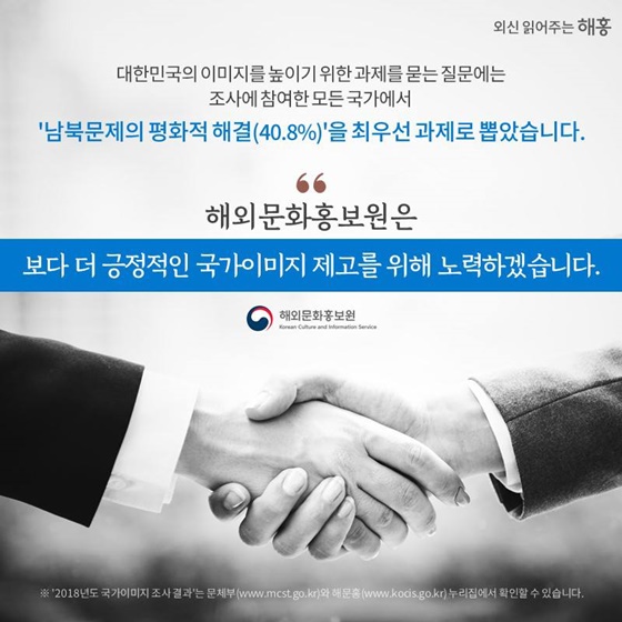 해외언론에 비친 대한민국의 이미지는?
