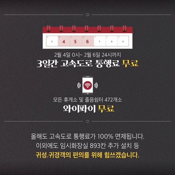 설 연휴 대이동, 감당하실 수 있겠습니까?