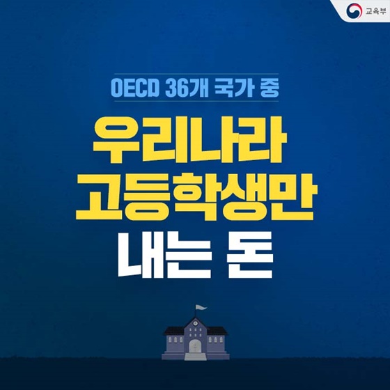 우리나라 고등학생만 내는 돈?