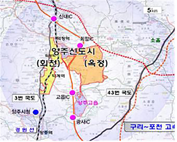 공모대상지 ‘양주시 옥정 지구’ 현황