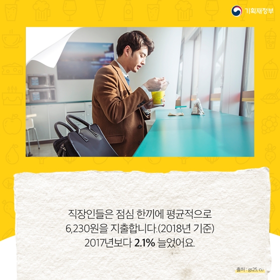 숫자로 보는 직장인 점심 풍경