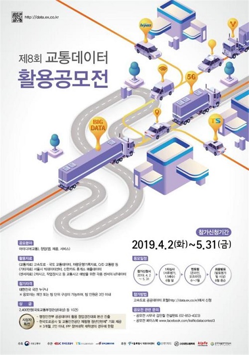 제8회 교통데이터 활용 공모전 포스터