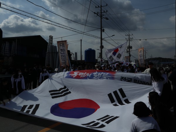 천안 <독립의 횃불 릴레이> 행렬