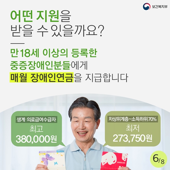 저소득층 장애인연금 4월부터 월 30만원