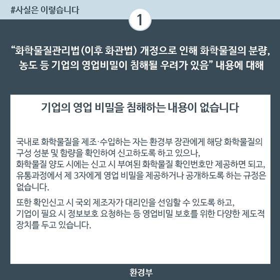 화관법 개정안, 기업 영업비밀 침해 내용 없어