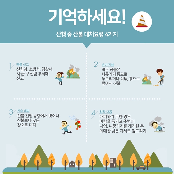 신속한 신고가 산불을 막아준다