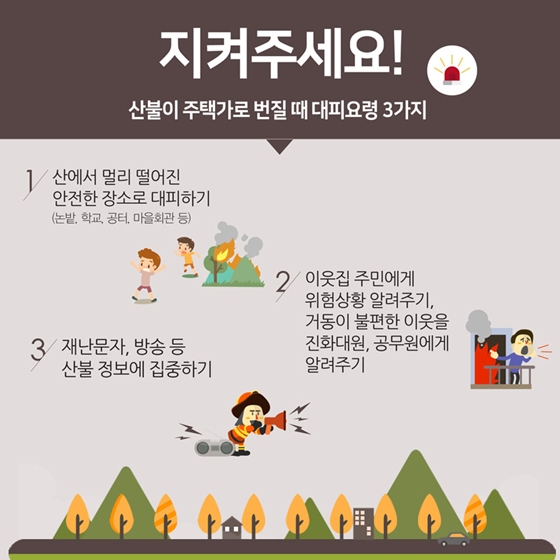 신속한 신고가 산불을 막아준다