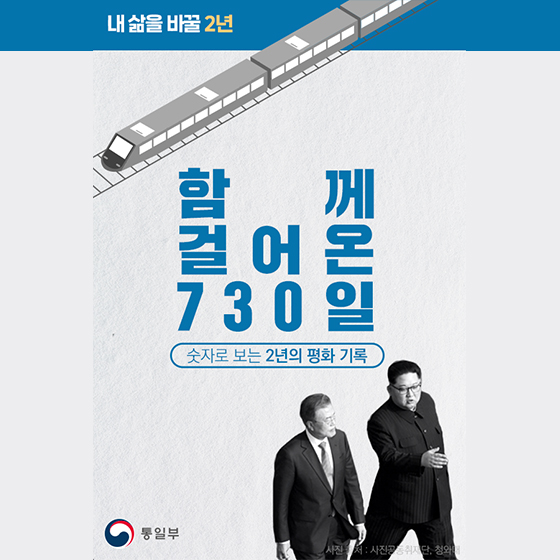 함께 걸어온 730일 ‘숫자로 보는 2년의 평화 기록’