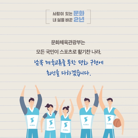 ‘평화’ 씨의 활기찬 스포츠 생활
