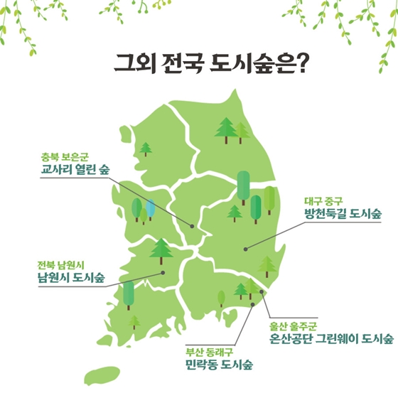 미세먼지 잡는 전국 도시숲