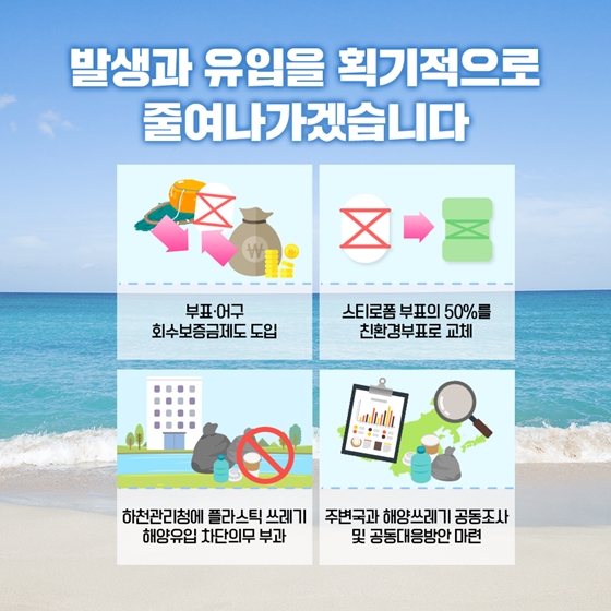 해양 플라스틱 줄이기 종합 대책