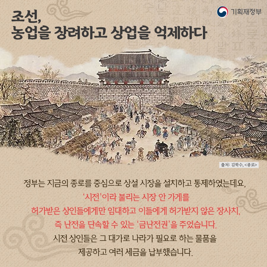 조선시대 장터, 저잣거리로 보는 경제 이야기