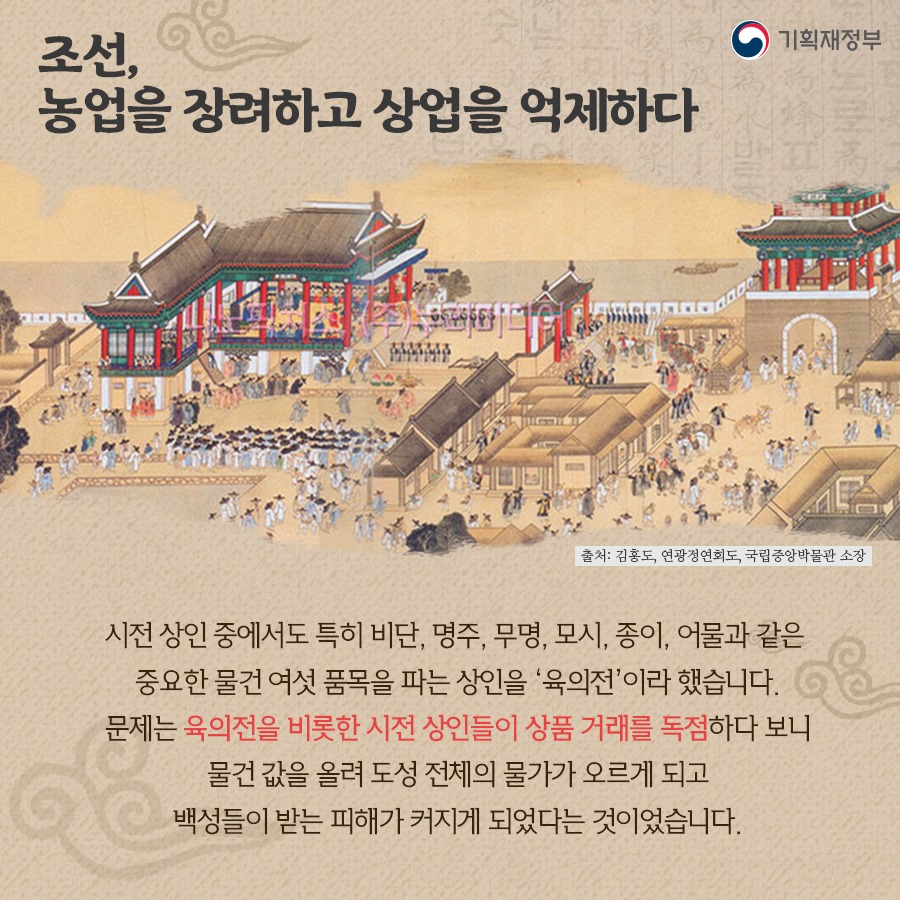 조선시대 장터, 저잣거리로 보는 경제 이야기