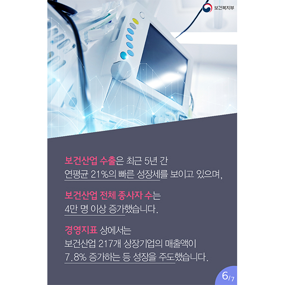 차세대 한류로 떠오르다! 보건산업