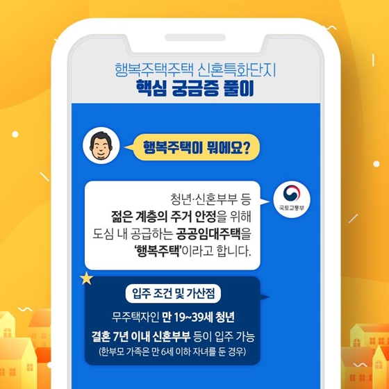 행복주택 신혼특화단지에 대한 궁금증! 한 번에 해결!