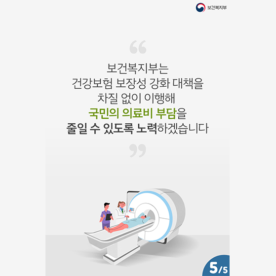 7월부터 병원비가 시원하게 낮아집니다
