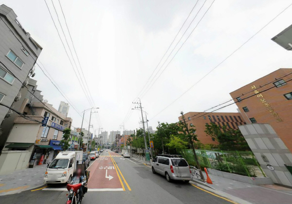 서울 동대문구의 한 초등학교 인근에 있는 폐지대상 노상주차장.