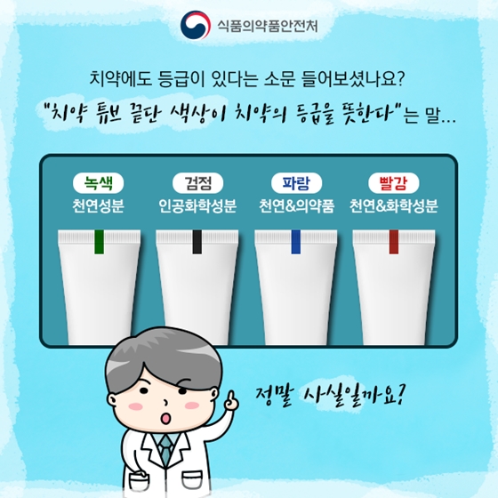 팩트체크! 치약에 등급이 있다? 