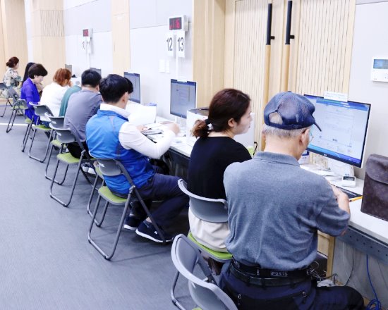 강서세무서 부가가치세 신고창구 모습