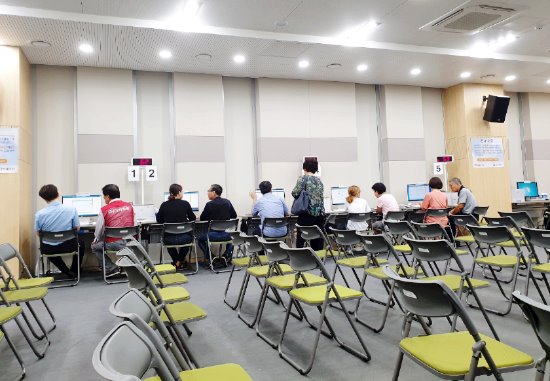 강서세무서 부가가치세 신고창구 모습