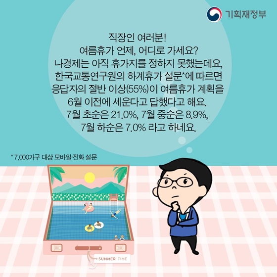 숫자로 보는 여름휴가