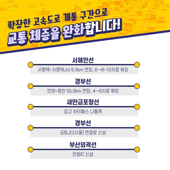 여름 휴가길 막힌다면 우회도로로!…휴가철 특별교통 대책