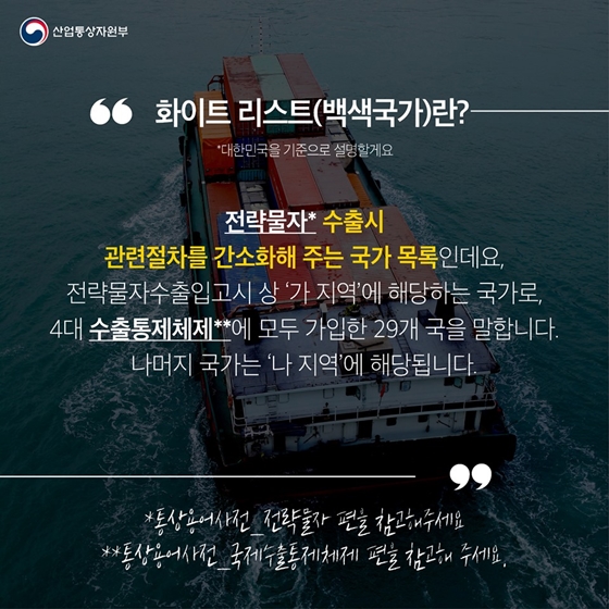 [통상용어 사전] 화이트리스트